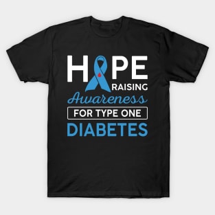 Hope Raising Awareness For Type One Diabetes TD1 T-Shirt